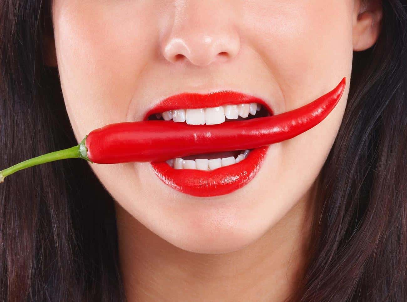 Close-up of a smile with immediate whitening results after treatment Brighton